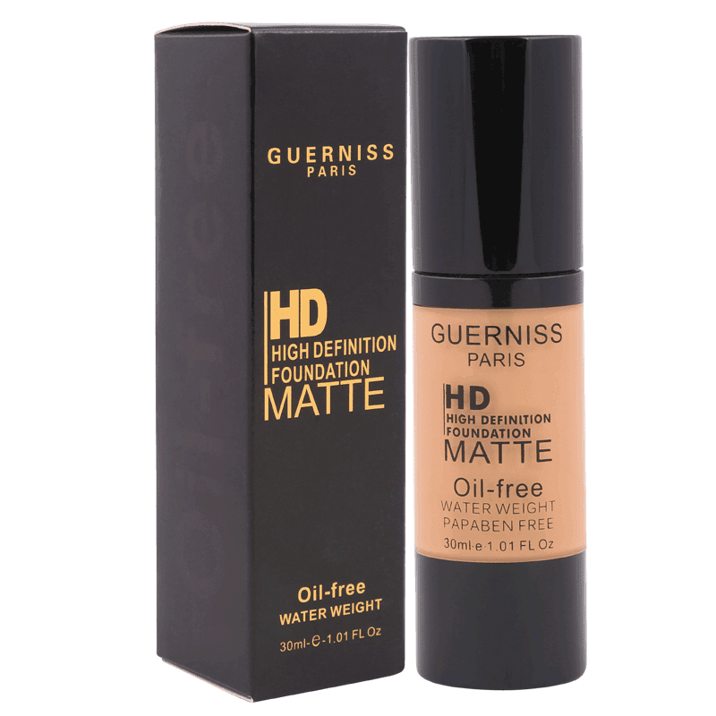 Guerniss HD Oil-Free Matte Foundation Shade-21, 30ml