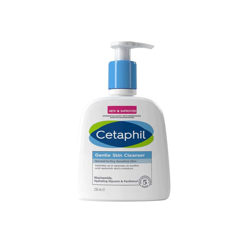 Cetaphil New & Improved Gentle Skin Cleanser for Normal to Dry, Sensitive Skin 236ml